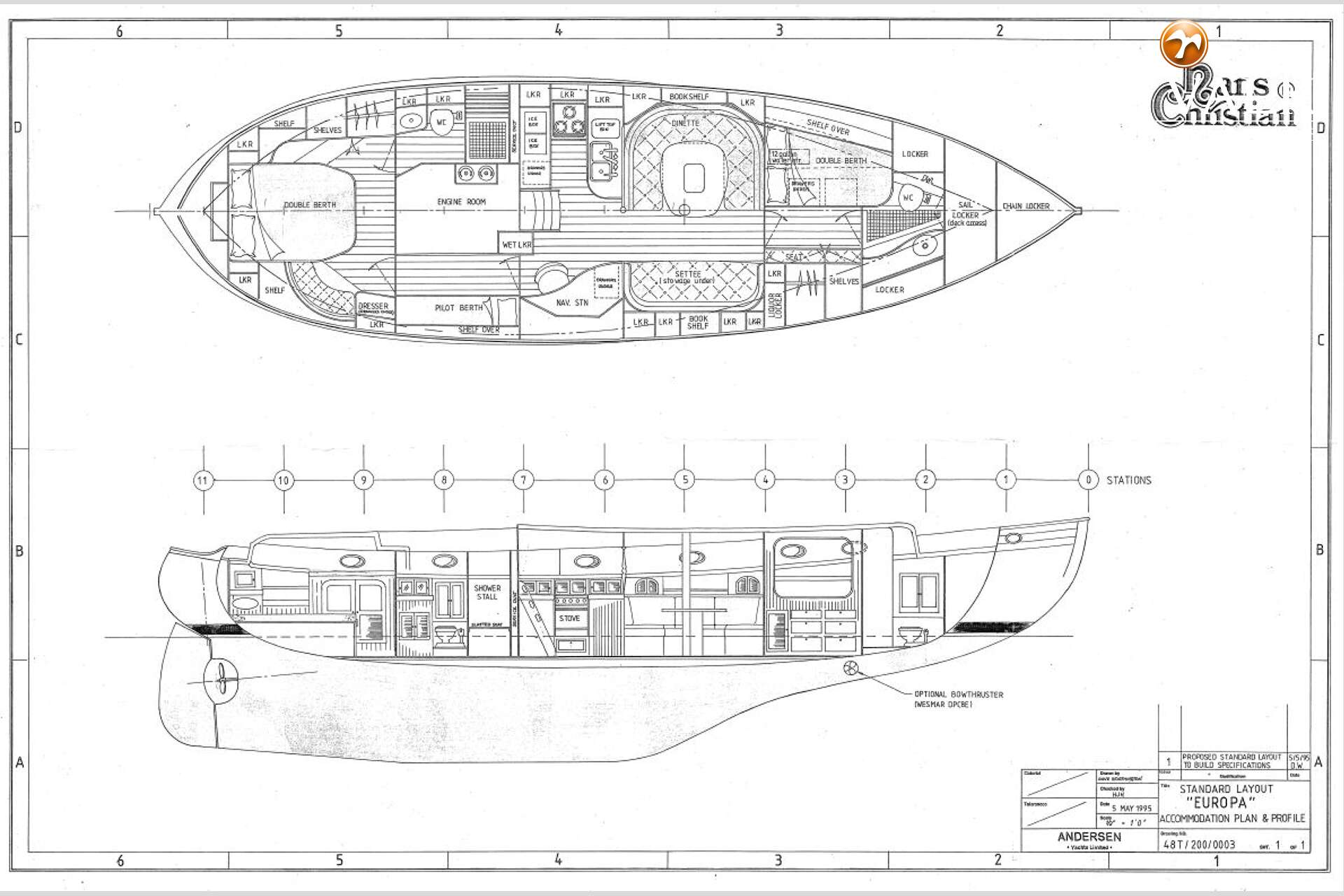 hans christian 48 sailboat data